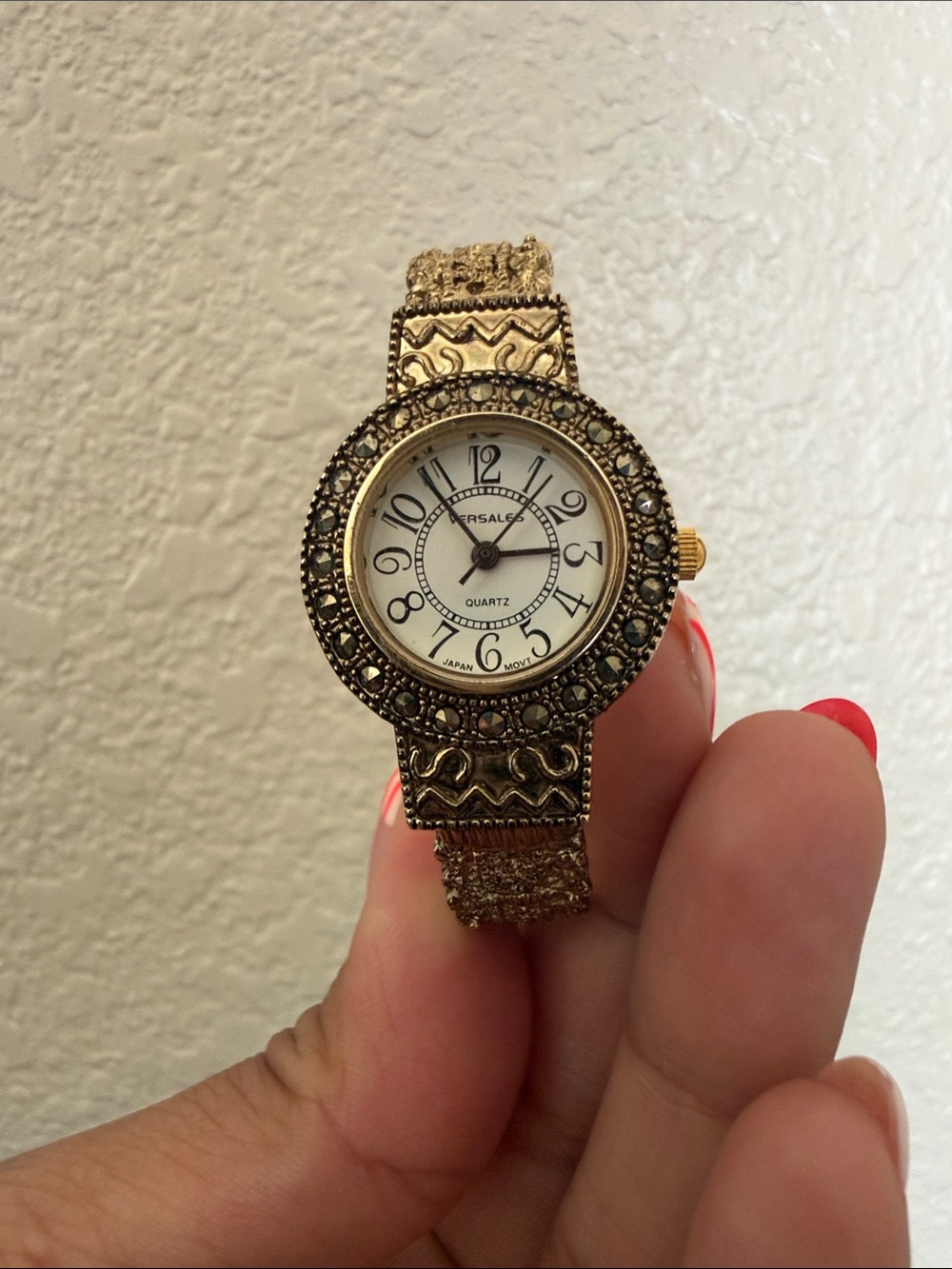 Gold-Tone Decorative Women's Watch